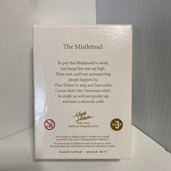 Hallmark 2011 The Mistletoad Collectible Christmas Holiday Ornament - Picture 9 of 11